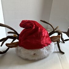 Gemmy Light up Reindeer Ears Santa Hat picture