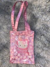 Vintage Sanrio Pink Hello Kitty flower tote bag vintage 1993 plastic picture