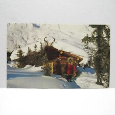 Postcard Vintage Postmarked 1970 Trappers Cabin Brooks Range Alaska Cold picture