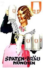 Nice Vintage German Beer Poster 
