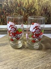 Vintage 1980’s Strawberry Shortcake Promotional Glasses American Greetings Corp picture