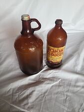 Lot Of 2 Vintage Cleaner Bottles Clorox And Roman Cleanser picture