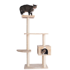 GleePet 57-Inch Cat Tree Real Wood Cat Perches Bge picture