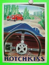 Original 1947 HOTCHKISS COLOR FOLDER BROCHURE In French CABRIOLET Berline XLNT picture