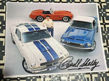 CARROLL SHELBY SIGNED PHOTOGRAPH THE MAN, COBRA, GT350 AND GT500 CONVERTIBLE 4U picture