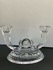 Vintage Art Deco 2 arm Candelabra clear glass for taper candle picture
