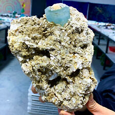 6.56LB Museum Top Grade Aquamarine Terminated Crystals Specimen picture