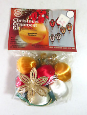 New Unopened - Vintage Walco Christmas Ornament Kit 1975 - Mini Satin Teardrop picture