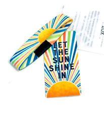 ZOX **LET THE SUN SHINE IN** Silver Single Large NIP Wristband w/Card picture