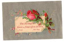 MT VERNON OHIO*SAPP*DRY GOODS*MME DEMOREST'S PATTERNS*VICTORIAN TRADE CARD picture