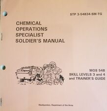 STP 3-54B34-SM-TG Chemical Operations Specialist Soldier's Manual MOS 54B Lev3&4 picture