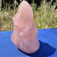665g Natural pink Rose Quartz Flame Crystal torch gem healing decor gift picture