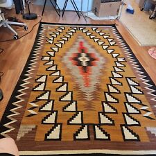 Vintage 1950's Navaho Rug Burnt Water, Bright Colors, Excellent Condition, Weave picture