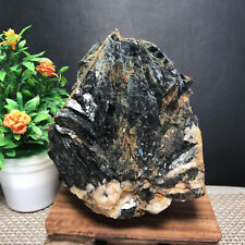 1905g Natural Black Tourmaline / Mica Crystal Stone Gem Original Specimen B82 picture