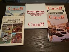 VINTAGE: Weekend Magazine Complete Canadian Camping Kit 1974 w Mint Atlas & More picture