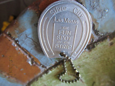 Vintage Good Luck Horseshoe SILVER CITY CASINO Key Fob Ring LAS VEGAS picture