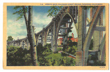 Pasadena California c1940's Arroyo Seco, Colorado Street Bridge, Hotel picture