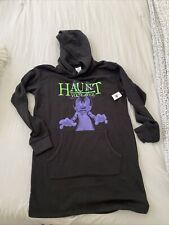 Disney Adult M Halloween Minnie “Haunt You Later”  Hoodie Dress Tunic NWT picture