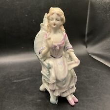Vintage Lipper and Mann Porcelain Colonial Woman Figurine Hand Painted.      22m picture