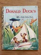 VINTAGE 1954 1976 Little Golden Book, Walt Disney's Donald Duck's Toy Sailboat. picture