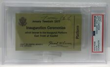 Jimmy Carter Signed 1977 Presidential Inauguration Ticket Autographed PSA DNA picture