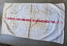 WW2 WWII US Navy Huck Towel 1944 USS Richmond Very Rare Scarce Battleship picture