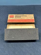 Vintage SEARS CRAFTSMAN #9-64401 Combination Sharpening Stone with Orig. Box picture