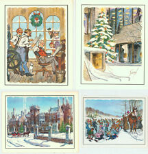 Vintage Toronto Star Newspaper Christmas Card Lot (4) w/ Doug Sneyd Holiday Art picture