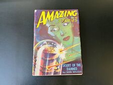 1947 May AMAZING STORIES Pulp Fiction v.21 #5 Desert of the Damned picture