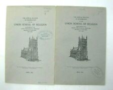 Lot 2 Vintage 1922 1923 Union Theological Seminary Bulletins Pamphlets Antique  picture