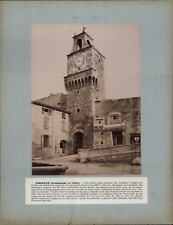 France, Grignan, Tour Carrée vintage albumen print albumin print 31.5x24  picture
