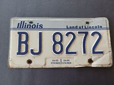 1998 Illinois License Plate BJ 8272 picture
