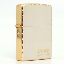 Zippo lighter 205 Classic/ Edge cut Plating Bottom Since 1932 Free 3 Gifts picture