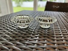 Crystal Vintage Tapered Candlestick Holders picture
