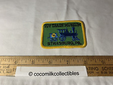 Vint Advertising Cloth Patch Toy Train Museum Strasburg PA Railroad Pennsylvania picture