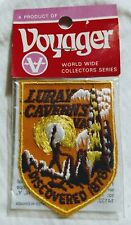 Vintage Luray Caverns VA Embroidered Souvenir Travel Patch Voyager New picture