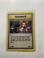Rocket's Sneak Attack  Team Rocket Near mint English  1st edition  72/83 picture