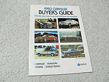 1980 CANADIAN CHRYSLER  SALES BROCHURE.. picture