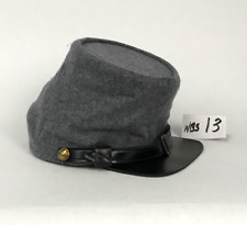 Confederate Civil War Kepi of Grey Wool with Black Band - Size Medium picture