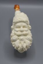 XL Santa Pipe By Erdogan Handmade Block Meerschaum-NEW W CASE#541 picture