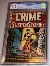 CRIME SUSPENSTORIES #13 CGC 4.0 EC Comics Lizzie Borden Pre-Code Horror 1952 VG picture