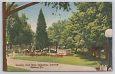 Hershey PA Pennsylvania Park Main Pedestrian Entrance Vintage 1955 Postcard picture