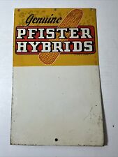 Vintage Pfister Hybrid Corn Farm Sign Measures 8in X 5in  picture