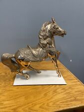 Metal Horse named Lucky 14” high by 14” long picture