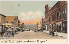 Broadway Street Scene FARMINGTON, MAINE Fred Knox Store 1908 Vintage Postcard picture