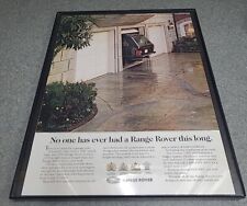 Land Rover Range Rover 1993  Print Ad Framed 8.5x11  Wall Art Decor  picture
