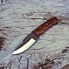 Custom Handmade High Carbon Steel Hunting Knife Fixed Blade With Leather Sheath picture
