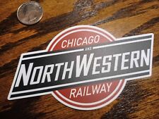 Chicago & North Western Railway laminated die-cut vinyl sticker picture