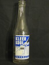 Kleer Kool Beverages ACL Soda Bottle  12oz  1941  Topeka, KANS. picture