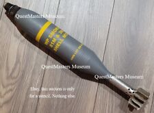 U.S. WWII 81mm and 3-inch M57 WP Smoke Mortar Shell, Stencil 173 picture
